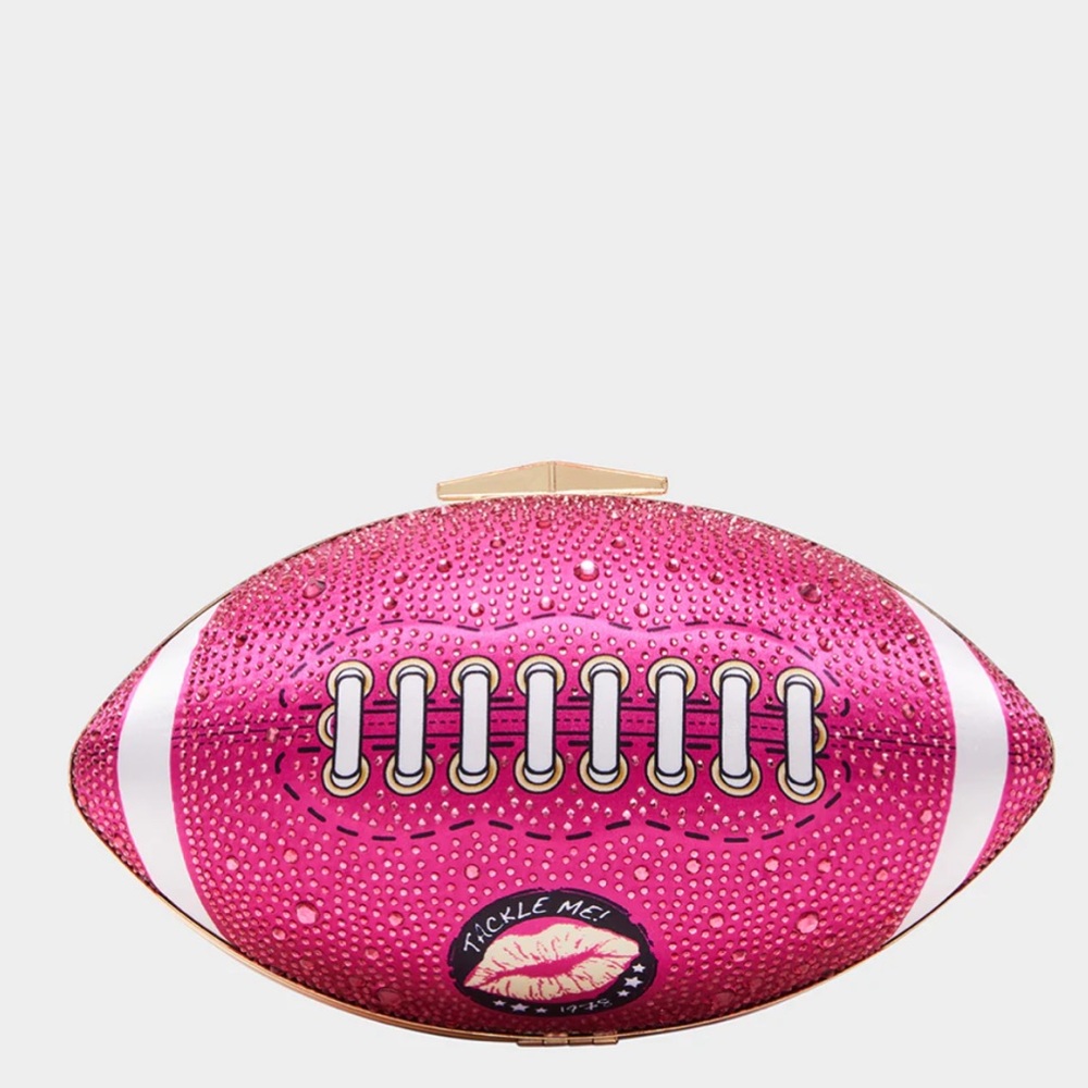 Nice End Zone Pink Crossbody Clutch - Betsy Johnson